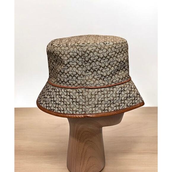NWOT Y2K Coach Mini Signature Peaked Crusher Hat Size M/L main image 5